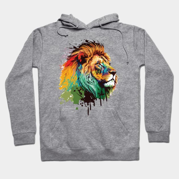 Lion face Hoodie by remixer2020